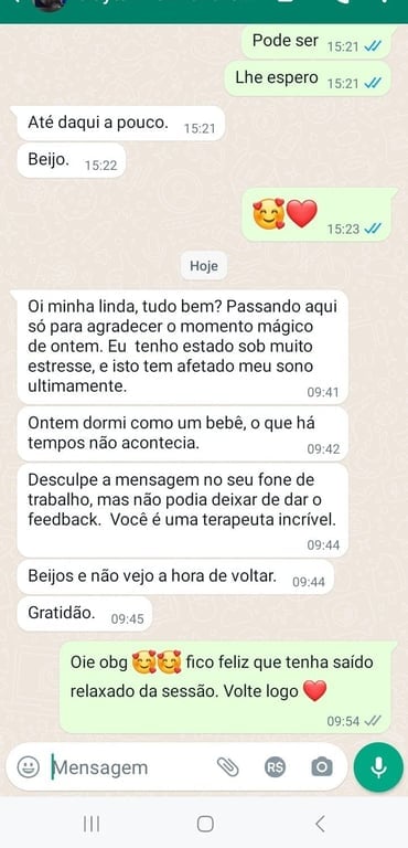  Núbia Duarte, a sua melhor experiência Massagista em