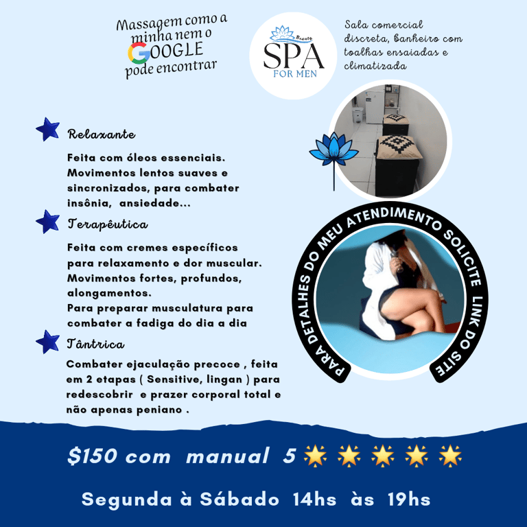 Massagem como a minha nem o GOOGLE pode encontrar!