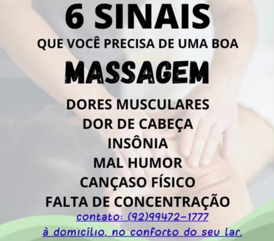 Massagens - beleza, saúde e bem estar Massagem