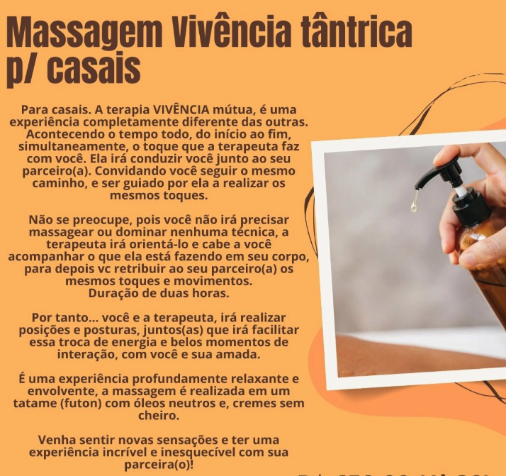 Novas Experiências Sensuais & Terapêuticas Massagem sensual em
