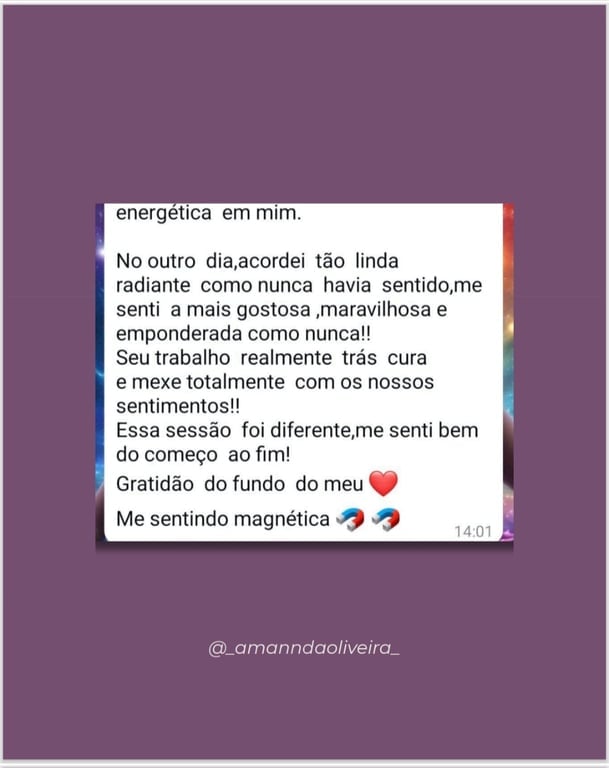 Facilitadora Amanda Oliveira Massagem tântrica