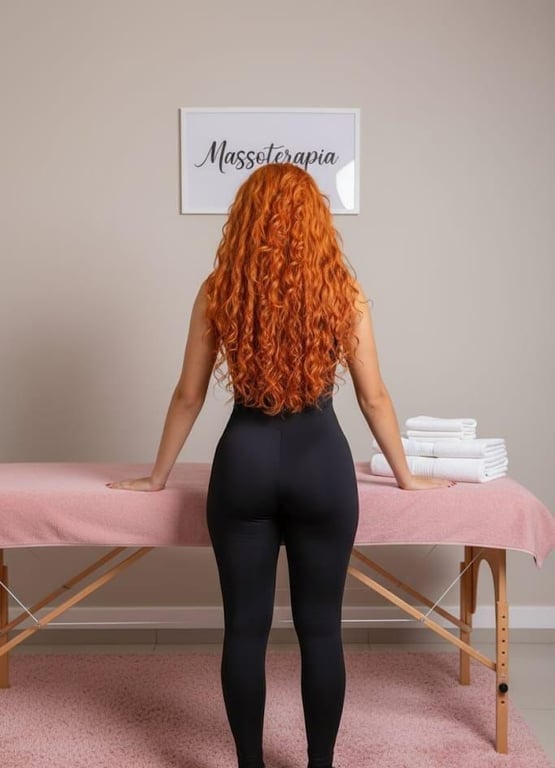 Ruiva sapeca deslizamento corporal intenso Massagem nuru