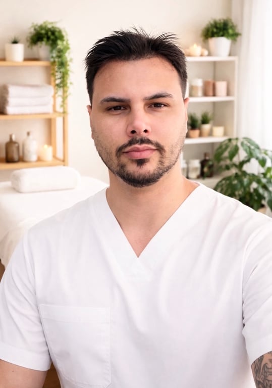 Massagem depilação e esfoliação.