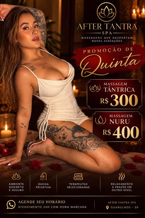 Serena terapeuta Nuru 24h Guarulhos Massagem sensual