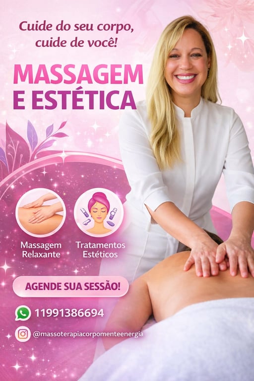 Massagem masculina e feminina! Massagem