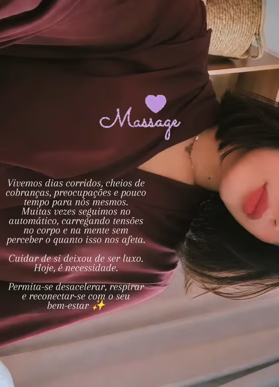 Massoterapeuta de mãos delicadas e prontas pra cuidar de você