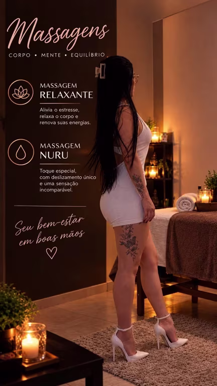 Serena maia massagista venha renovar as energias. Massagem nuru em