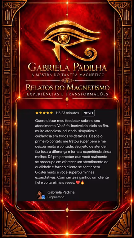 Gabriela Padilha | A Mestra do Tantra Magnético Massagem sensual em