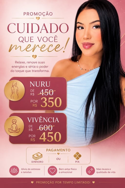 Ana massoterapeuta exclusivo para o público masculino