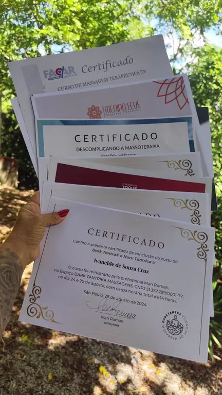 Neide Souza terapeuta Qualificada e certificada Massagem