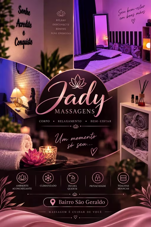 Jady massagista Mix de Massagens Massagem