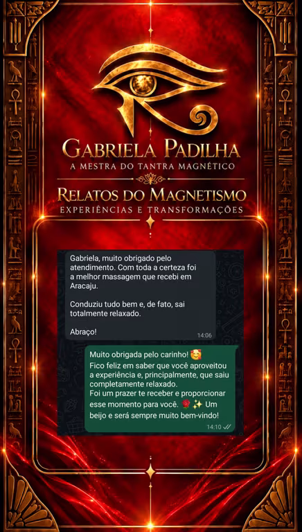 Gabriela Padilha | A Mestra do Tantra Magnético Massagem sensual em