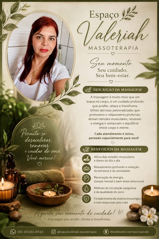 Valeriah Terapeuta Corporal massagem relaxante