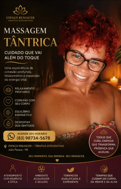 Rosana Carvalho especialista em Massagem tântrica e Terapêutica Massagem