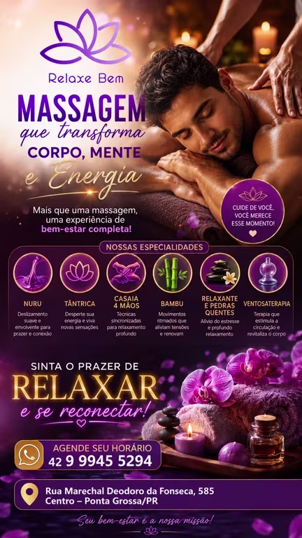 Massagem relaxante terapêutica tántrica Massagem nuru em