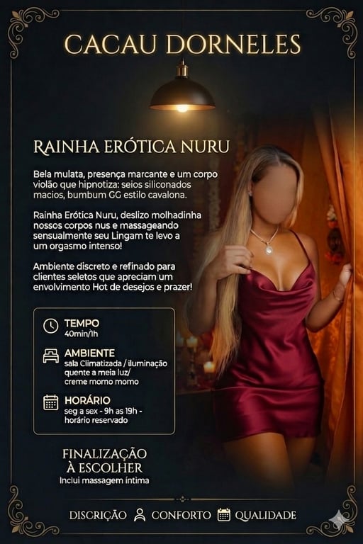 CACAU MASSAGEM ERÓTICA | MULATA SEDUTORA RAINHA DA NURU