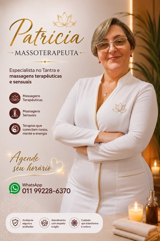 Paty terapeuta desde 2003 Especialista no Tantra NURU Vivência Mútua