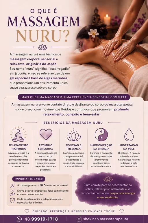 Lizandra Shekinah Atendimentos personalizados com diferentes técnicas Massagem