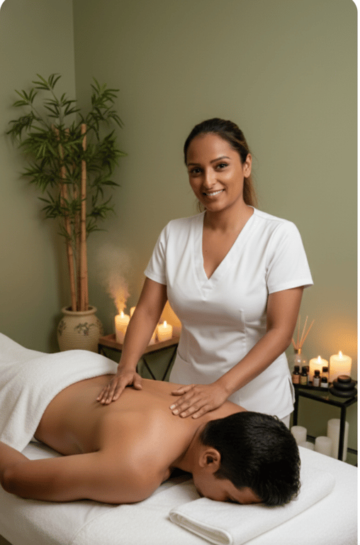 Massagem relaxante e sensual com finalização a sua escolha com carícia