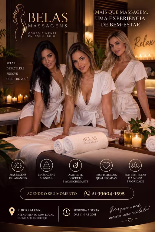 Belas Massagens Prazer em cuidar de você Massagem tântrica em