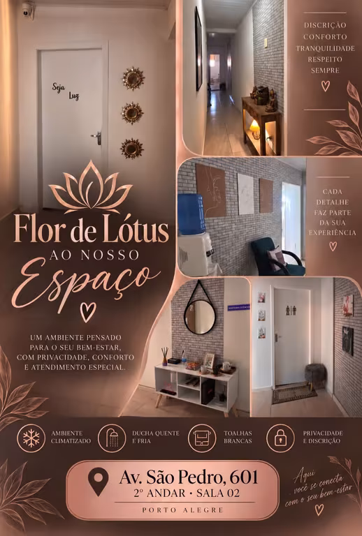 Flor de Lótus — Atendimento Discreto e Relaxante Massagem tântrica