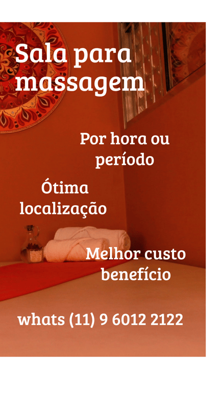 Sala para massagem: Vila Clementino, super fácil acesso 