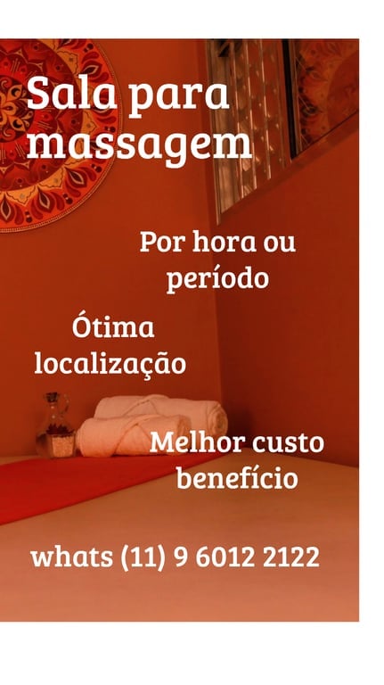  Seja dona da sua agenda, ótimas salas para massagem!