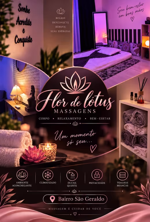 Flor de Lótus — Atendimento Discreto e Relaxante