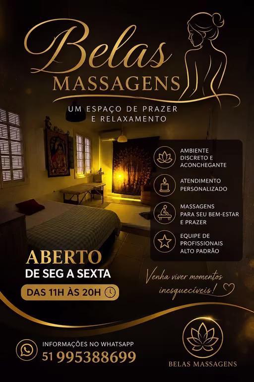 Belas Massagens Prazer em cuidar de você Massagem tântrica em