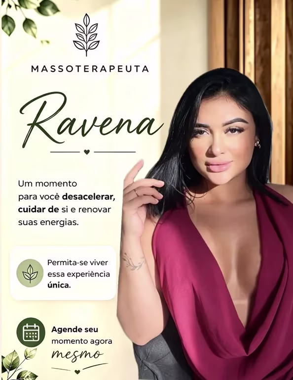Ravena Massoterapeuta * Atendo homens, mulheres e casais.