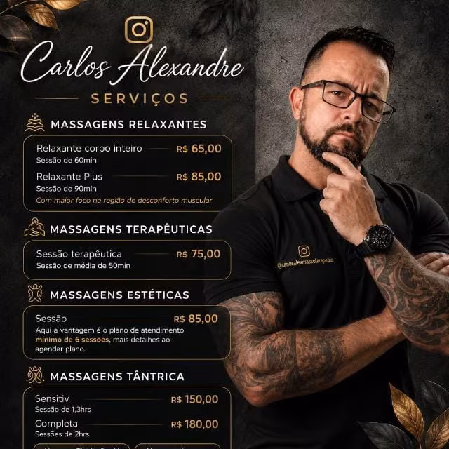 Carlos Alexandre | Terapeuta Tântrico Massagista em