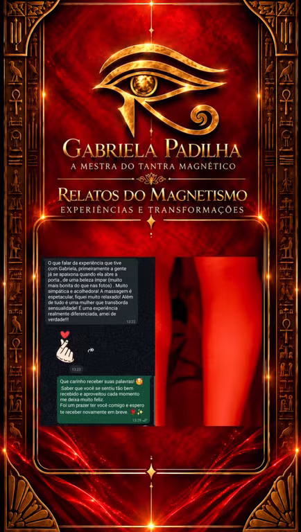 Gabriela Padilha | A Mestra do Tantra Magnético Massagem sensual em