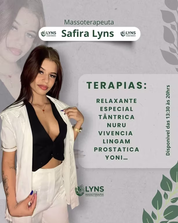 Safira Lyns massoterapeuta profissional
