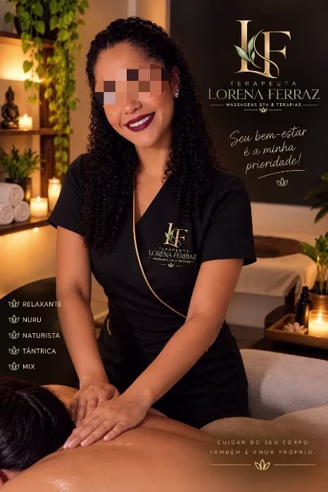Lorena Massagem Relaxante Nuru uma Experiência Única.