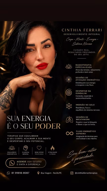 Cinthia Ferrari Terapias Massagem tântrica em