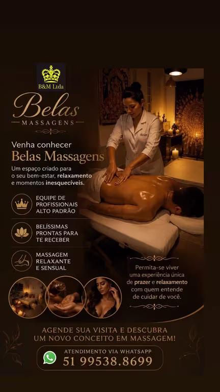 Belas Massagens Prazer em cuidar de você