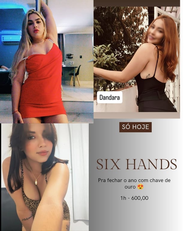 Four Hands - loira e morena a combinação perfeita 