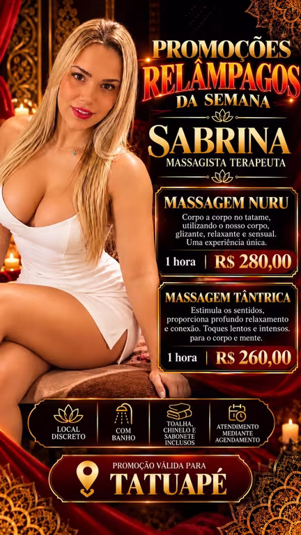 Dra Sabrina Massagista Terapeuta * Relaxante