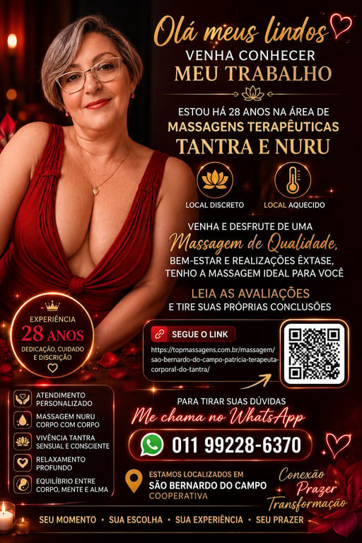 Paty terapeuta desde 2003 Especialista no Tantra NURU Vivência Mútua