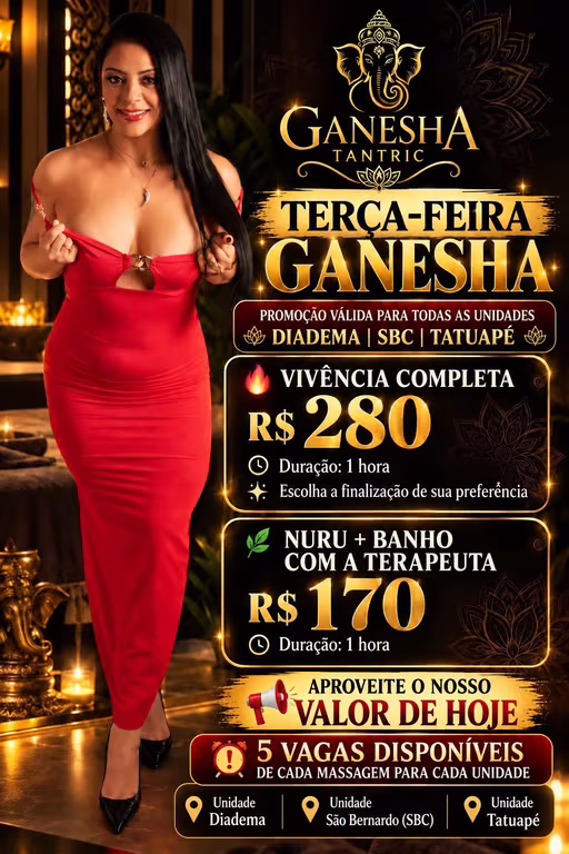 Ganesha tantric SBC Luna Promoção nuru 150,0