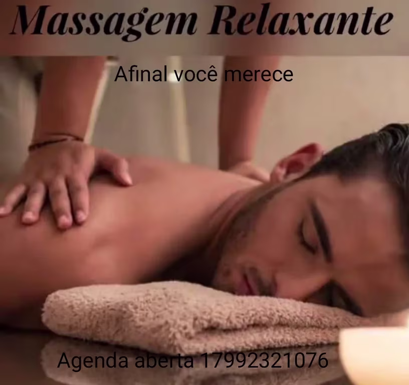 Bem estar, Relaxamento e Renovação para Seu Corpo Massagem