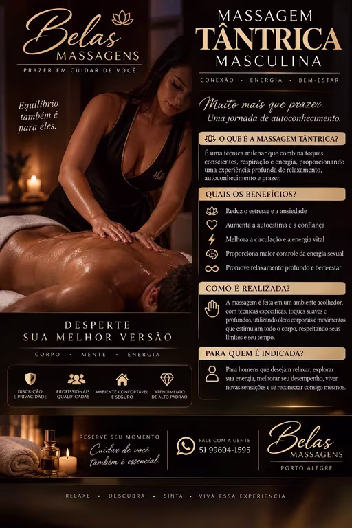 Belas Massagens Prazer em cuidar de você Massagem tântrica em