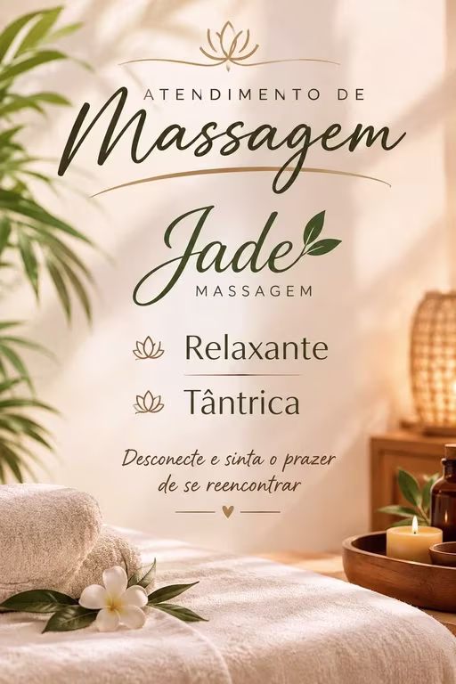 Jade | Massagem Tântrica & Relaxante: o carinho que você procura!