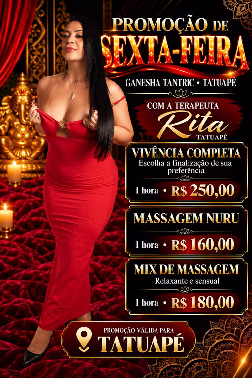 Ganesha Tantric Tatuapé Promoção Nuru
