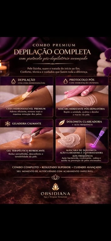 OBSIDIANA SPA •EXPERIÊNCIA PREMIUM EM JUNDIAÍ/ DESCRIÇÃO E ALTO NÍVEL Massagem