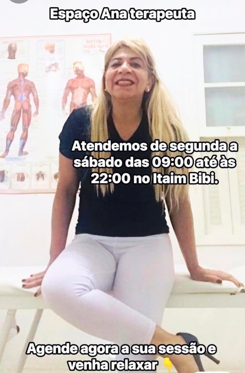 Anny grigoletto massoterapeuta de alto nível. Itaim Bibi zona sul. Massagem sensual