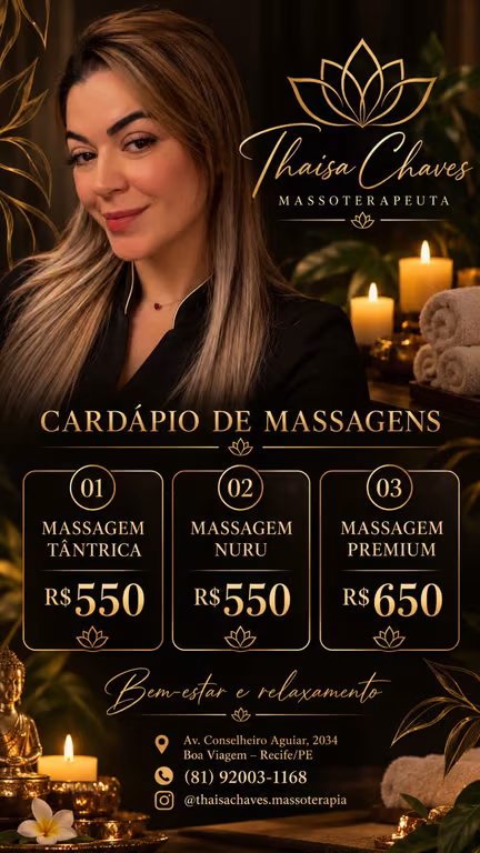 Thaisa Chaves massoterapeuta