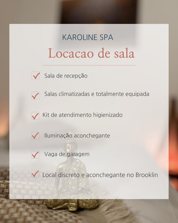 Aluguel de salas de massagem