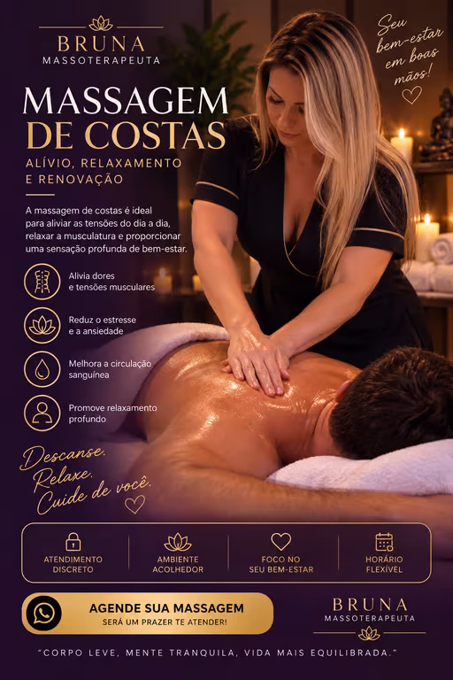 Bruna Massoterapeuta com excelência!!! Massagem